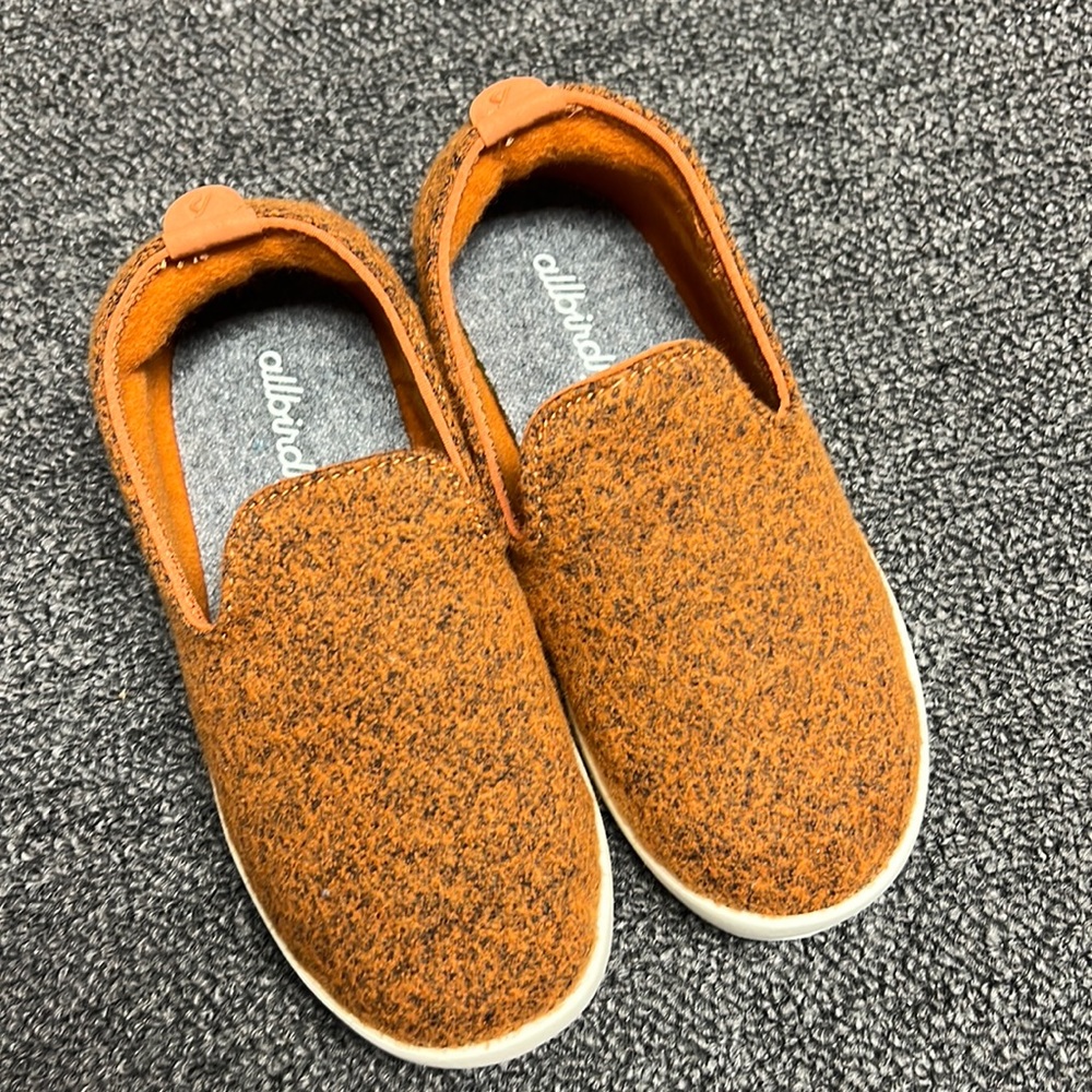 Allbirds brand new slip on orange shoes little kids size 12